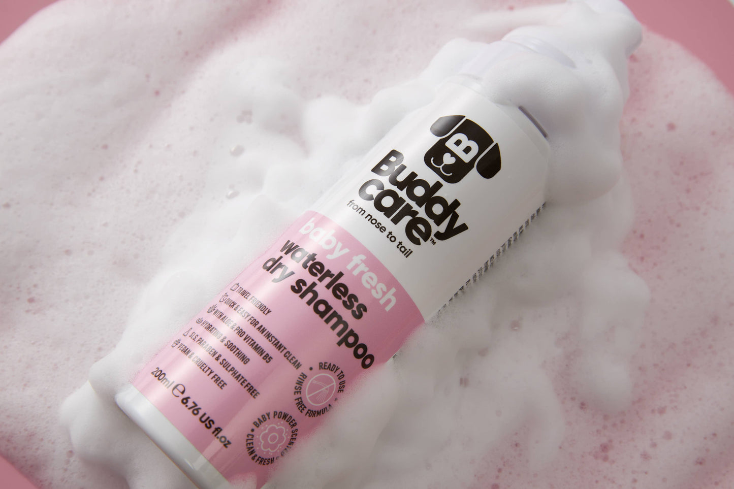 Buddycare - Waterless Dog Shampoo - Baby Fresh - 6.76 fl oz