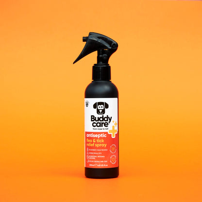Buddycare - Pet Antiseptic Flea & Tick Relief Spray - 6.76 fl oz