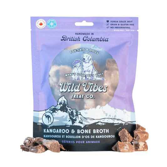 Wild Vibes Kangaroo & Bone Broth Treats 58g