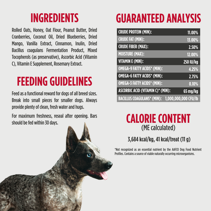 Nulo Immunity Daily Defense Functional Granola Bars For Dogs