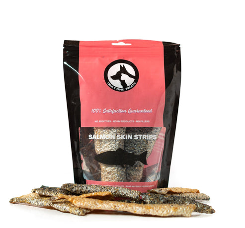 Only One Treats Salmon Skin Strips